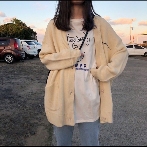 Urban Outfitters Sweaters - SOLD ‼️YesStyle Embroidered Cardigan in white